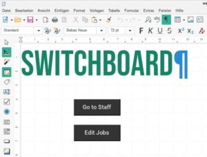 Abbildung 1: Ein Switchboard erspart dem Anwender unter Umständen mehrere Klicks.
