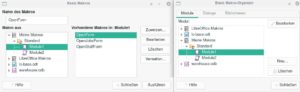 Abbildung 2: Neue Module erstellen Sie mithilfe des Makro-Organizers.