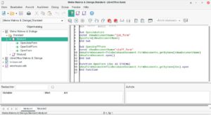 Abbildung 3: Die integrierte IDE von LibreOffice Base verfügt über ein Debug-Tool, das beim Aufspüren von Fehlern hilft.