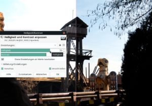 Abbildung 4: Helligkeit und Kontrast bearbeiten Sie im letzten Schritt nach einer Farbanpassung. Dann lassen sich beide Werte besser korrigieren und beeinflussen danach stattfindende Farbkorrekturen nicht negativ.
