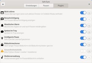 Abbildung 4: Durch Plugins lässt sich der Funktionsumfang erweitern. Für die Statistiken fehlte das Paket <span class="ui-element">python-croniter</span>.