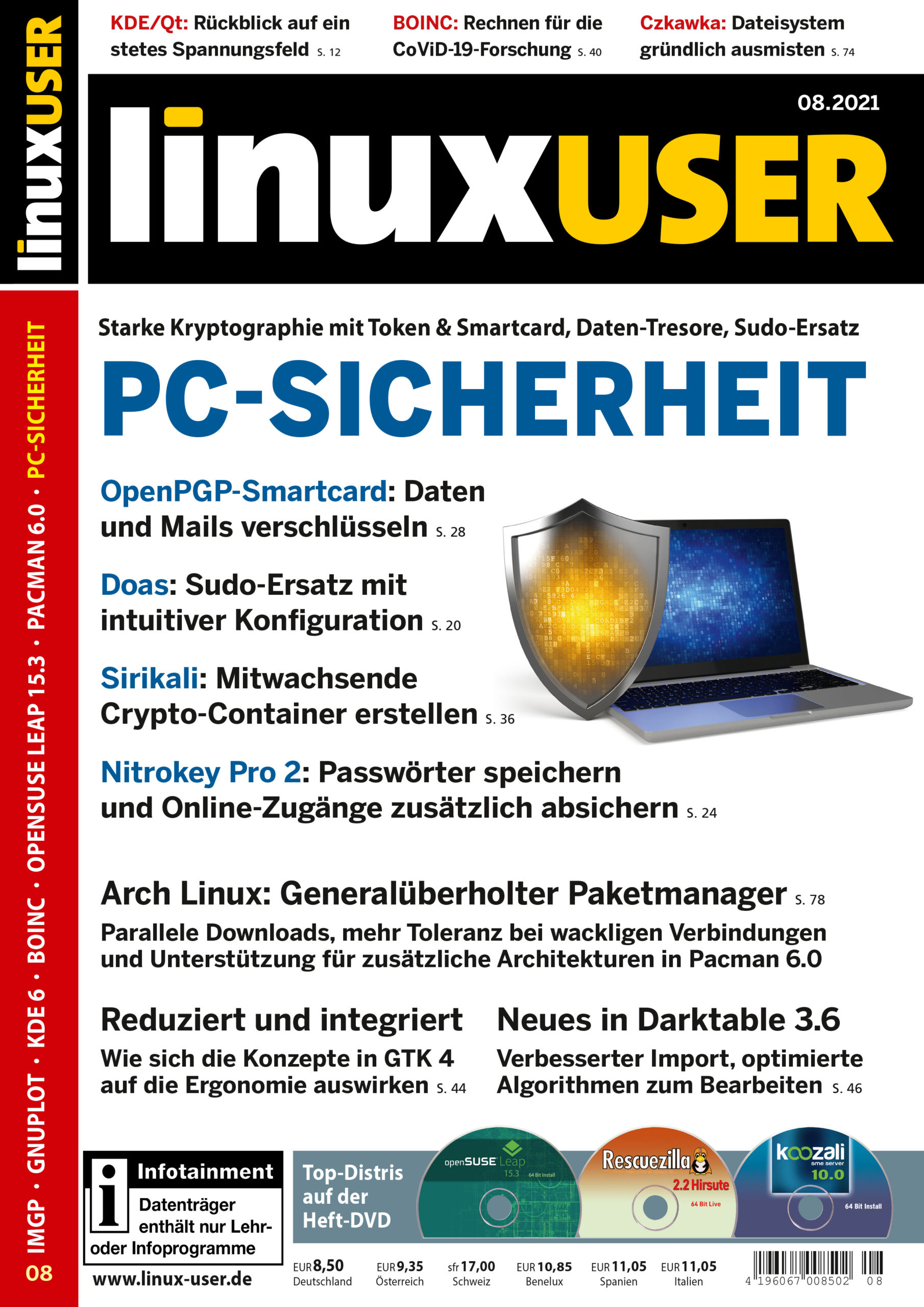 Heftcover LinuxUser 08/2021