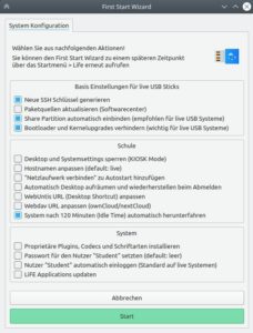 Abbildung 2: Der Assistent gestattet eine schnelle Grundkonfiguration des Systems.