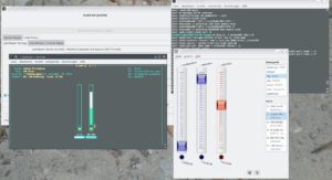 Abbildung 2: Alsamixer und Qasmixer eignen sich beide dazu, die spartanischen Einstellmöglichkeiten des Carbon-Modells zu bedienen. Die Audioausgabe des Audio-Interfaces wird hier nicht benötigt und ist deshalb auf null heruntergeregelt.