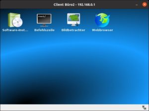 Abbildung 4: Installierte Applikationen zeigt die Software als Starter auf dem virtuellen Desktop.