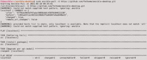 Abbildung 10: Auch hier zeigt Ansible nach dem abgeschlossenen System-Upgrade den Erfolg an. Eine zunehmend detailliertere Ausgabe erhalten Sie &uuml;ber die Parameter <code>-v</code> bis <code>-vvvv</code>.