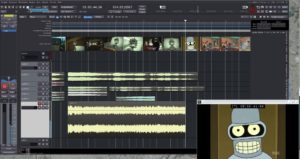 Abbildung 12: Videosoundtracks lassen sich mit Ardour auch in Surround-Sound mixen und mastern. Die fertige Tonspur muss dann noch mit einem Videoeditor wie Kdenlive in das Video gerendert werden.