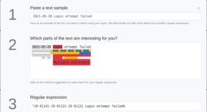 Abbildung 3: Nach der Eingabe eines Texts und der Auswahl der Komponenten im Regex Online Generator von Olaf Neumann erhalten Sie den passenden Ausdruck.