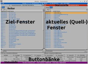 Abbildung 2: Schon der erste Blick auf das Hauptfenster zeigt viele Informationen in mehreren Statuszeilen und offenbart zahllose Bedienelemente.