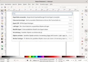 Abbildung 2: Die durch Eingabe eines Fragezeichens geöffnete Kommandopalette hilft bei der Suche nach Funktionen.