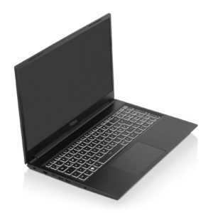 Abbildung 1: Äußerlich unterscheidet sich das hier zu sehende Aura 15 der ersten Generation kaum vom InfinityBook S 15 Gen6. Gehäusematerial und Tastatur sind gleich.