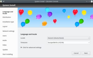 Abbildung 1: Der Installationsassistent von Calculate Linux ist eine Eigenentwicklung.
