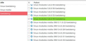 Abbildung 1: Die Liste der verfügbaren Kernel und Treiber ist lang. Die passende Kombination herauszufinden bereitet in der Regel ein wenig Mühe.