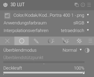 Abbildung 3: In Darktable zeichnet das Modul <span class="ui-element">3D LUT</span> f&uuml;r Filmsimulationseffekte zust&auml;ndig.