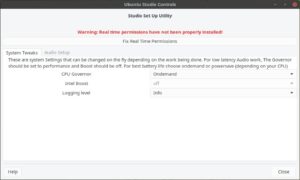 Abbildung 3: Die Ubuntu Studio Controls optimieren im Reiter <span class="ui-element">System Tweaks</span> das System in Betracht auf die Anforderungen einer Audio-Workstation.