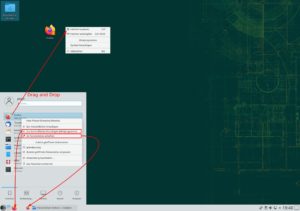 Abbildung 4: In keiner anderen Desktop-Umgebung gelingt es so einfach wie unter KDE, Programmstarter an prominenten Stellen abzulegen.