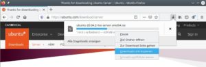 Abbildung 7: Auch wenn die Webseite den Download-Link nicht anzeigt, weiß Firefox immer, von wo er eine Datei herunterlädt.