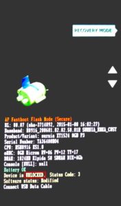 Abbildung 3: Der Android-Bootloader Fastboot meldet hier neben Produktname und Untervariante in der drittletzten Zeile <span class="ui-element">Device is UNLOCKED</span>.