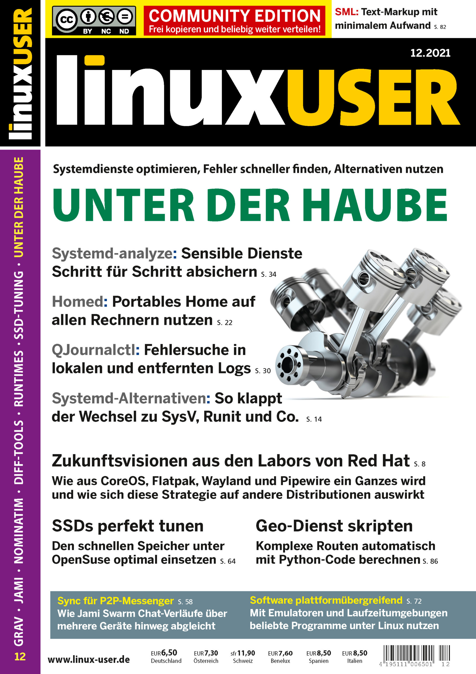 Heftcover LinuxUser Community Edition 12/2021