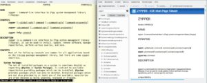 Abbildung 1: Das aus der Unix-Urzeit stammende Manpage-System ist bis heute ein so wichtiger Informationslieferant, dass die Hilfezentren von Gnome und KDE (links: das KHelpcenter) es integrieren.
