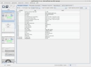 Abbildung 3: Mit dem grafischen Frontend jExiftoolGUI lassen sich Metadaten wesentlich &uuml;bersichtlicher anzeigen und bearbeiten.