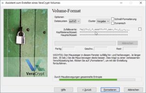 Abbildung 2: In Veracrypt angelegte verschlüsselte Laufwerke lassen sich unter Windows ebenso problemlos nutzen wie unter MacOS oder Linux.