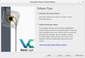 Abbildung 3: Durch versteckte Volumes ermöglicht Veracrypt, die bloße Existenz von sensiblen Daten zu verbergen, und verhilft so zu Plausible Deniability.