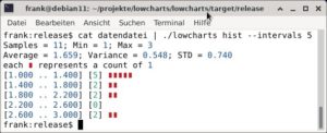 Abbildung 3: Eine einfache Statistik erstellen Sie mit Lowchart im Handumdrehen.