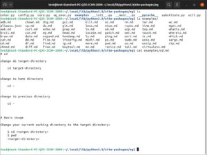 Abbildung 3: Im Installationsverzeichnis unter <code>examples/</code> liegen die Markdown-Dateien, die als Grundlage f&uuml;r die Ausgabe dienen. Sie k&ouml;nnen sie anpassen oder eigene Beispiele erstellen.