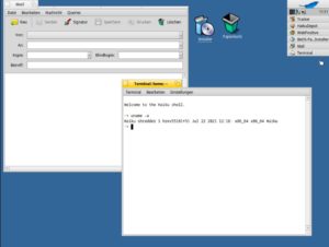 Abbildung 4: Das Terminal von Haiku nutzt die Bash als Standard-Shell und kennt alle von Linux gewohnten Befehle.