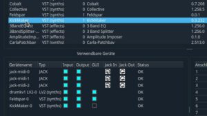Abbildung 5: F&uuml;gen Sie das Plugin KickMaker durch Doppelklick auf den Eintrag in der Liste ins Projekt ein, ist es f&uuml;r den Einsatz als Ziel f&uuml;r MIDI-Noten automatisch korrekt vorkonfiguriert.