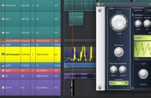 Abbildung 9: Die Automationsspur f&uuml;r den komplexen Monosynth von Calf befindet sich auf einer eigenen Plugin-Spur, nicht in den ihn ansteuernden MIDI-Spuren. Steuern d&uuml;rfen Sie alles, was die Oberfl&auml;che des Synths erlaubt.