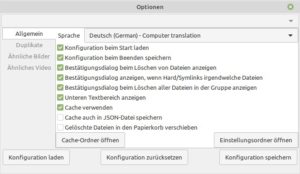 Abbildung 3: Der Konfigurationsdialog bietet nur wenige Einstellmöglichkeiten zum Programm.