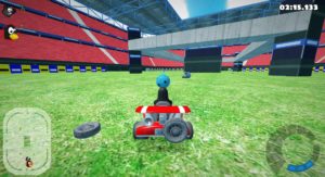 Abbildung 5: Verlegen Sie den Wettkampf in eine Arena, gilt es, Gegenst&auml;nde zu sammeln und damit die Gegner zu treffen.