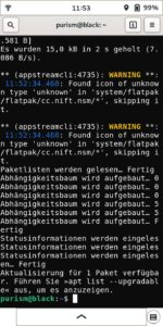 Abbildung 9: Aktualisierungen des Systems oder einzelner Pakete erfolgen &uuml;ber den Paket-Shop Gnome Software oder auf der Kommandozeile. Wer Debian oder eines der Derivate kennt, kommt hier sofort klar.
