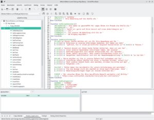 Abbildung 1: In der Entwicklungsumgebung von LibreOffice definieren Sie die Funktionen und Variablen.