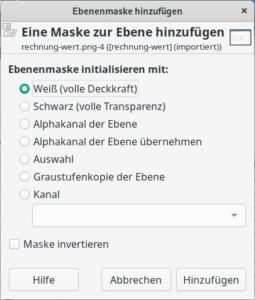 Abbildung 1: Zur Unsicherheit im Umgang mit Masken trägt vor allem die Farbauswahl bei. Wir konzentrieren uns hier auf die Ebenenmasken <span class="ui-element">Schwarz (volle Transparenz)</span> und <span class="ui-element">Weiß (volle Deckkraft)</span>.
