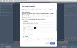 Abbildung 3: Als zweite Funktion verbindet LosslessCut die geschnittenen Videosegmente in beliebiger, per Drag&nbsp;&amp;&nbsp;Drop w&auml;hlbarer Reihenfolge zu einer Datei.