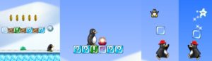 Abbildung 5: Stoßen Sie Bonusblöcke von unten an, um die darin verborgenen Gegenstände freizulegen. Meist enthalten sie Münzen, mit etwas Glück aber auch ein Pinguin-Ei, das Tux zum SuperTux macht.