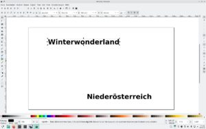 Abbildung 5: Für die erweiterte Gestaltung von Titeln greift OpenShot auf das Zeichenprogramm Inkscape zurück.