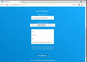 Abbildung 4: Läuft alles nach Plan, erwartet Sie im Browser der grafische Abschluss der Nextcloud-Installation. Viel schneller lässt sich Nextcloud kaum ausrollen.