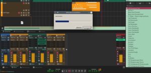 Abbildung 4: Beim Laden eines VST-Plugins, wie hier dem Feldspar-Synth, werden die dafür nötigen Wine-Komponenten automatisch heruntergeladen und installiert.