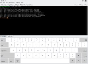 Abbildung 5: JingOS bindet neben dem eigenen Archiv auch Repositories von Ubuntu und KDE ein, die in der Konsole Zugriff auf zahlreiche Anwendungen bieten.