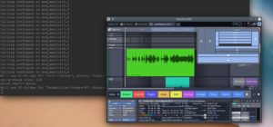 Abbildung 6: Wer neben Waveform andere Anwendungen öffnen und sehen will, kann das Programmfenster stärker verkleinern als bei den meisten anderen Linux-DAWs.