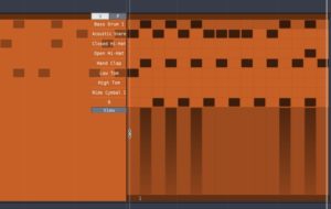 Abbildung 9: Die mitgelieferten Drum Loops sind in Waveform meist Step-Sequencer-Clips, mit denen sich einfache Drum Pattern besonders schnell und bequem zusammenklicken lassen.