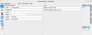 Abbildung 2: Die hier angegebenen Metainformationen nutzt Manuskript später, wenn es das fertige Buch beispielsweise ins EPUB-Format exportiert.