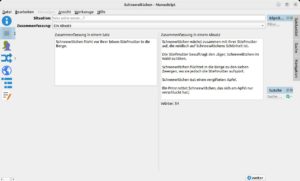 Abbildung 3: Ausgehend von einem Satz beschreiben Sie die Geschichte immer detaillierter.