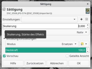 Abbildung 5: Indem Sie die Sättigung eines Fotos reduzieren, erzeugen Sie daraus ein Graustufenbild.