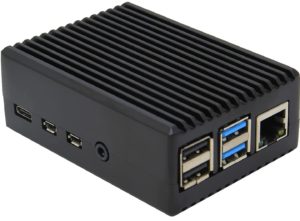 Abbildung 1: Der Raspberry Pi mit einem auf gute Kühlung ausgelegten Gehäuse wie dem Miuzei Pi Case eignet sich ideal für OCIS.