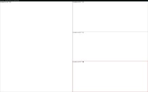 Abbildung 1: Die Standardkonfiguration von Spectrwm erscheint optisch nicht sehr ansprechend.